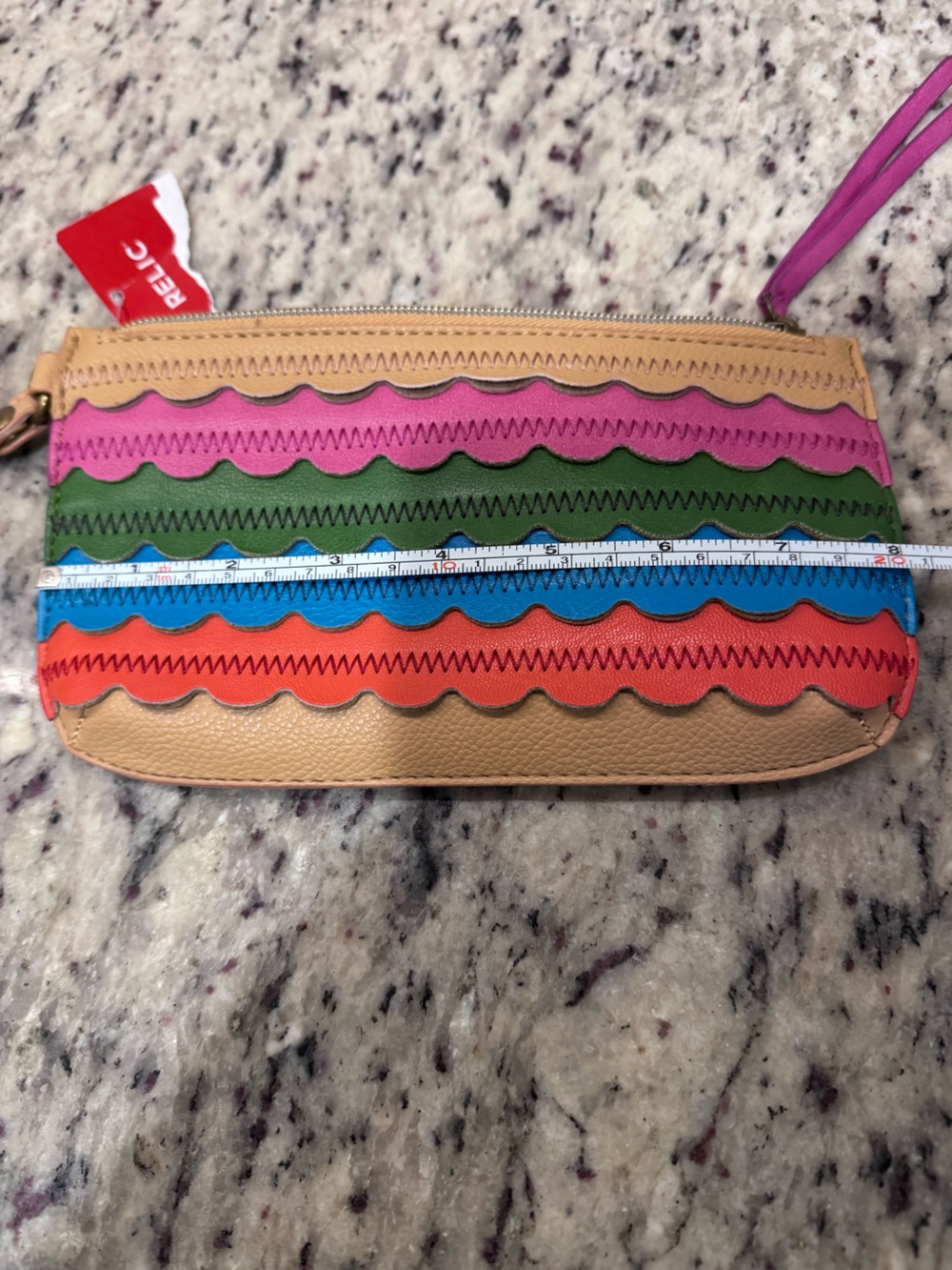 Relic Colorful Scalloped Wristlet Clutch - Multicolor
